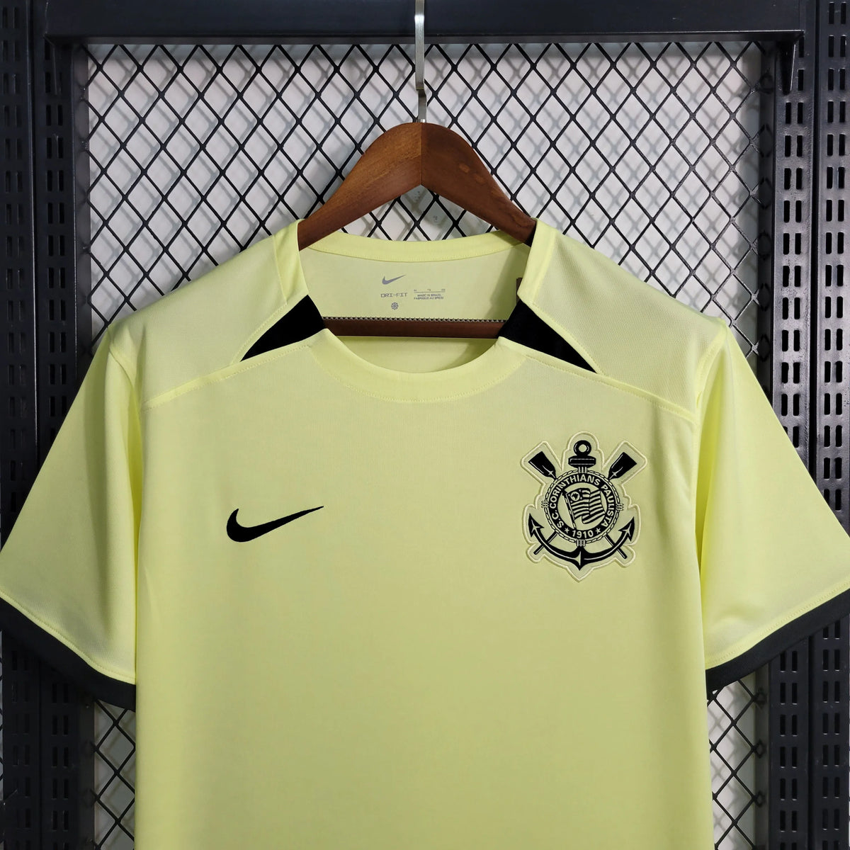 Camisa Corinthians Treino 23/24 - Torcedor Masculina Amarela - Camisa de Time Oficial - Buyit