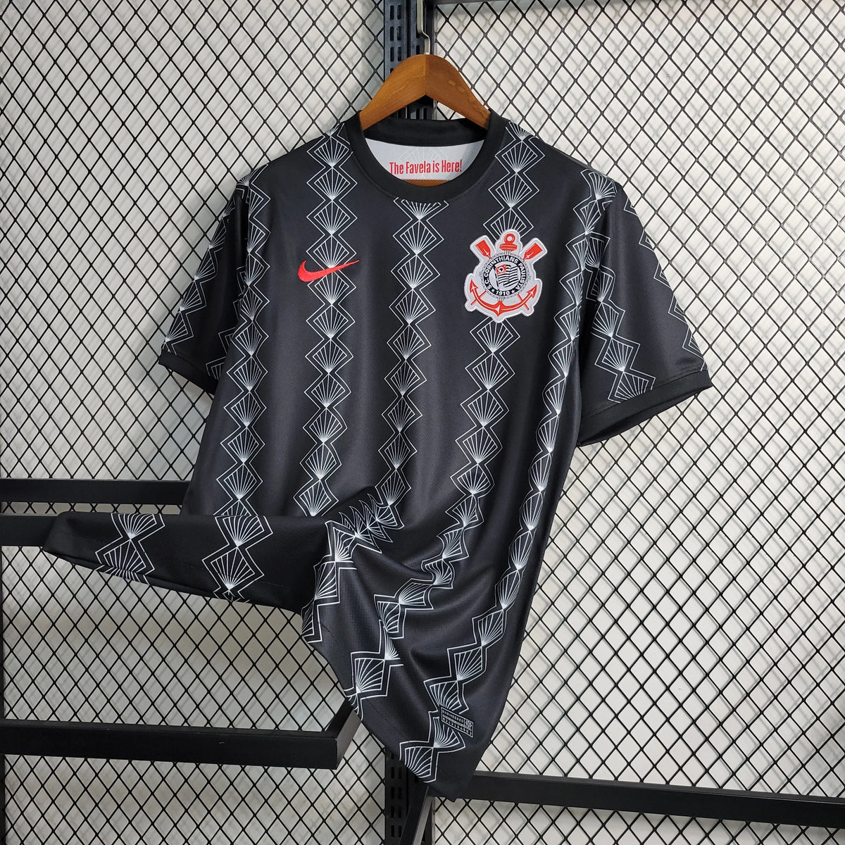 Camisa Corinthians Treino 23/24 - Torcedor Masculina Preta - Camisa de Time Oficial - Buyit