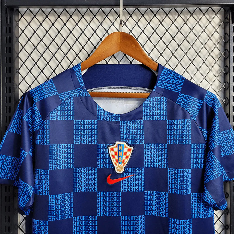 Camisa Croácia Treino 22/23 - Torcedor Masculina Azul - Camisa de Time Oficial - Buyit