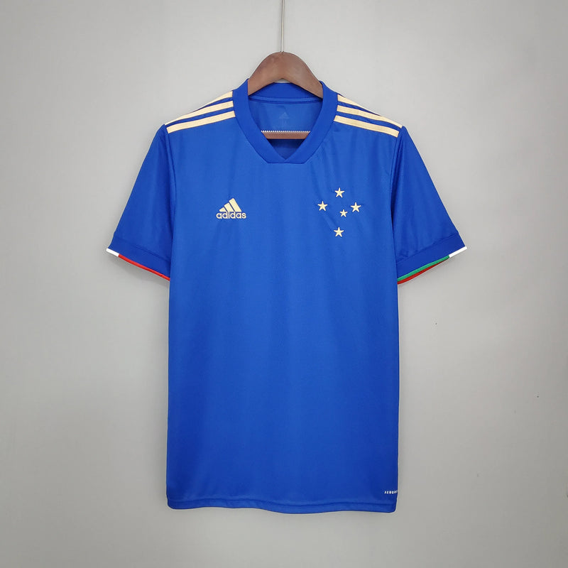 Camisa Cruzeiro 100 Anos Centenário 21/22 - Torcedor Masculina Azul - Camisa de Time Oficial - Buyit