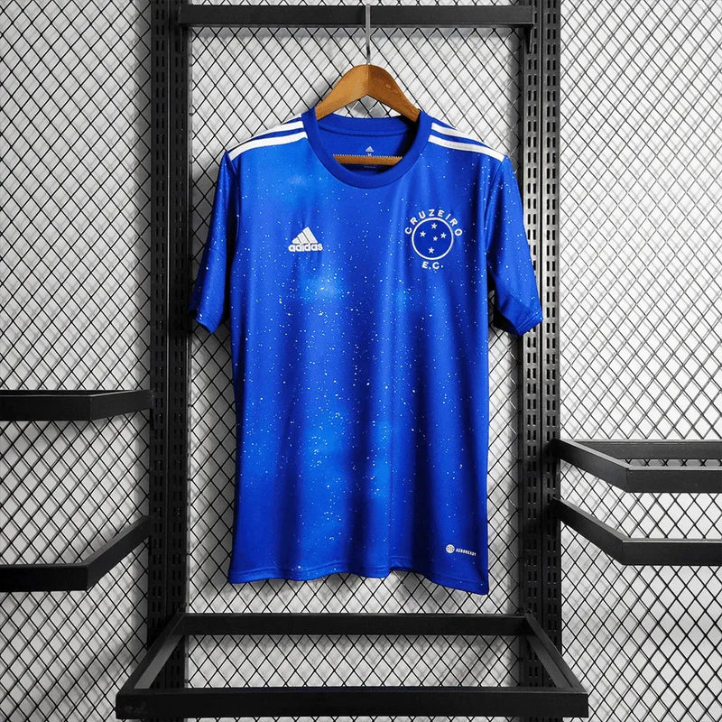 Camisa Cruzeiro Home 22/23 - Torcedor Masculina Azul - Camisa de Time Oficial - Buyit