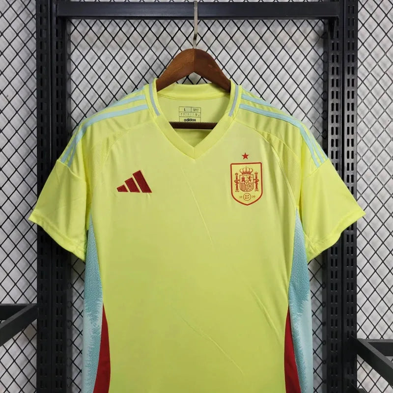 Camisa Espanha Away 24/25 - Torcedor Masculina Amarela - Camisa de Time Oficial - Buyit