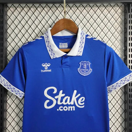 Camisa Everton Home 23/24 - Torcedor Infantil Azul - Camisa de Time Oficial - Buyit