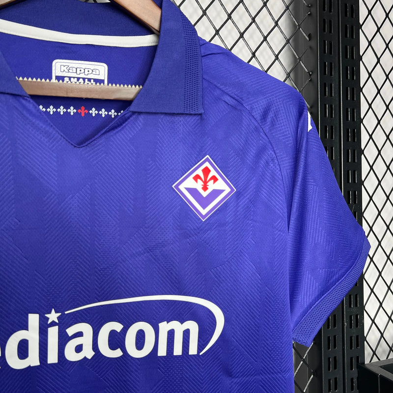 Camisa Fiorentina Home 24/25 - Torcedor Masculina Roxa - Camisa de Time Oficial - Buyit