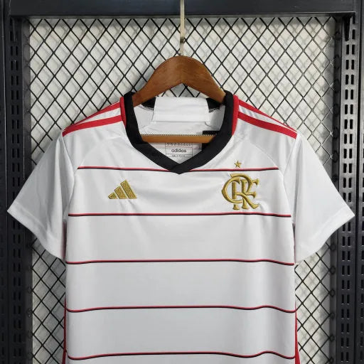 Camisa Flamengo Away 23/24 - Torcedor Infantil Branca - Camisa de Time Oficial - Buyit