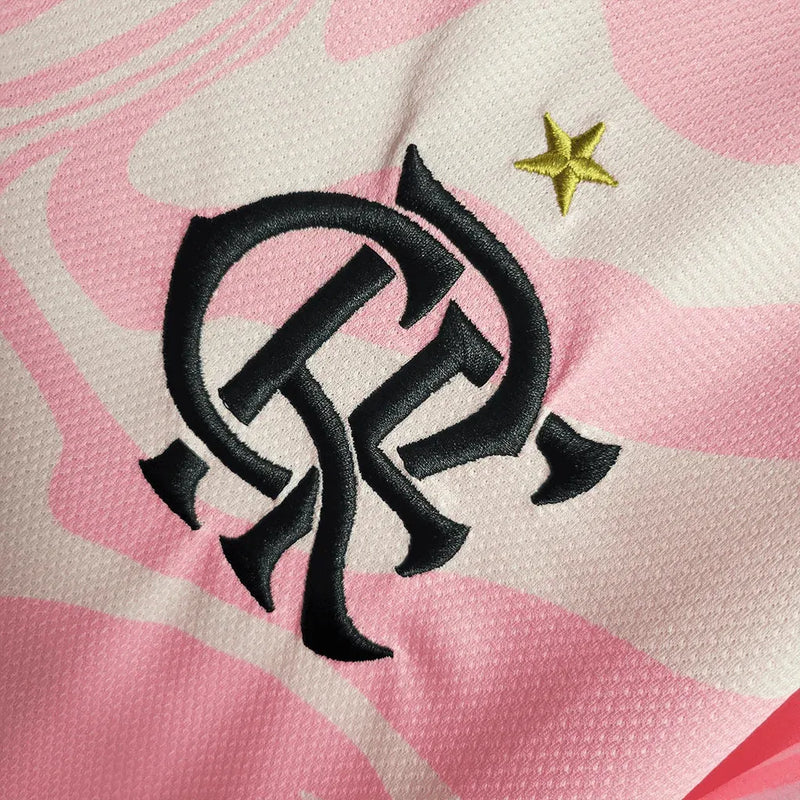 Camisa Flamengo Edição Especial 23/24 - Torcedor Masculina Rosa - Camisa de Time Oficial - Buyit