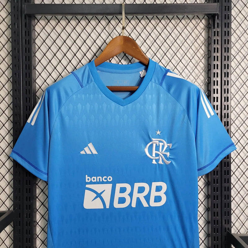 Camisa Flamengo Goleiro 23/24 - Torcedor Masculina Azul - Camisa de Time Oficial - Buyit