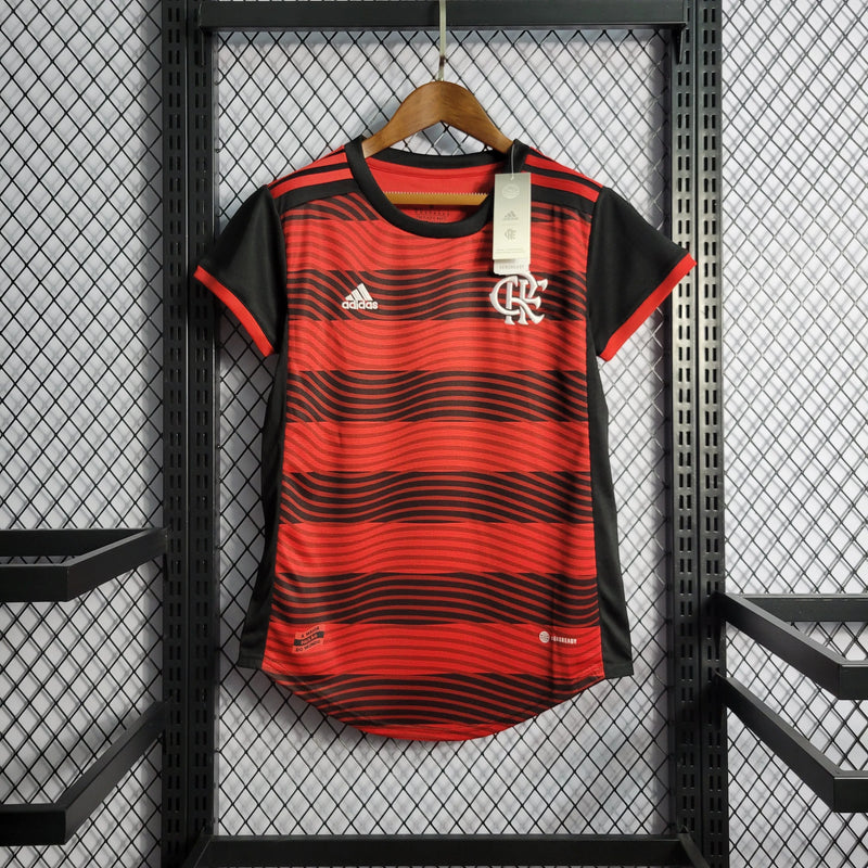 Camisa Flamengo Home 22/23 - Torcedor Feminina Vermelha - Camisa de Time Oficial - Buyit