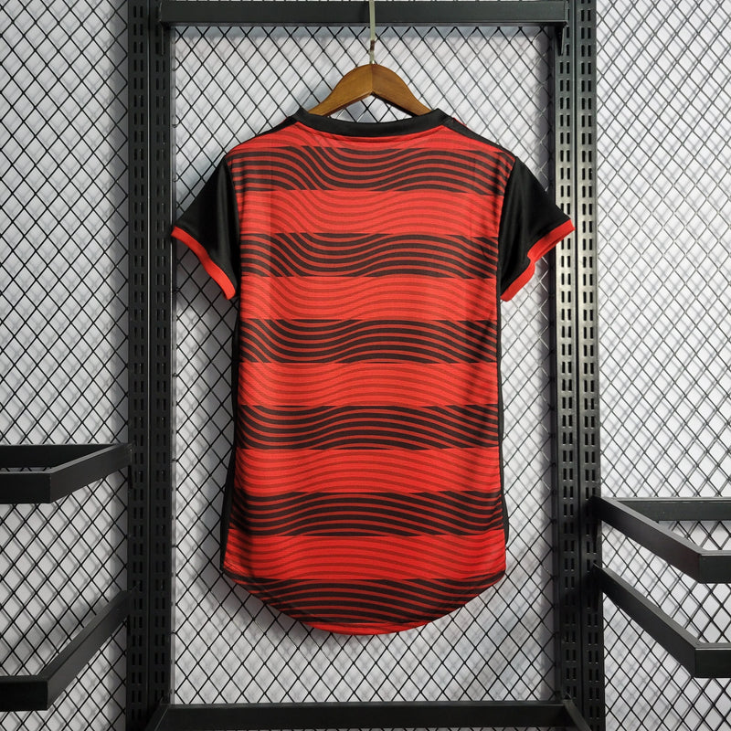 Camisa Flamengo Home 22/23 - Torcedor Feminina Vermelha - Camisa de Time Oficial - Buyit