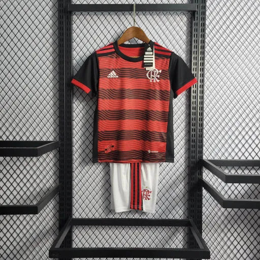 Camisa Flamengo Home 22/23 - Torcedor Infantil Vermelha - Camisa de Time Oficial - Buyit