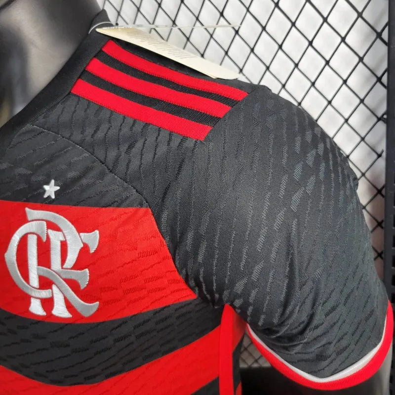 Camisa Flamengo Home 24/25 - Jogador Masculina + Patch Two Nations, One Passion - Camisa de Time Oficial - Buyit