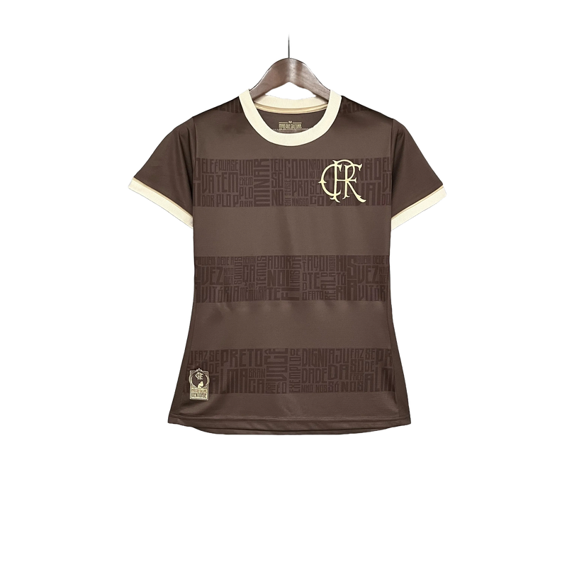 Camisa Flamengo Identidade Novembro Negro 24/25 - Torcedor Feminina - Camisa de Time Oficial - Buyit