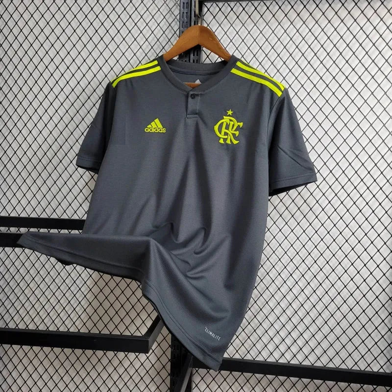 Camisa Flamengo Retrô 2019/20 - Torcedor Masculina Cinza e Verde - Camisa de Time Oficial - Buyit