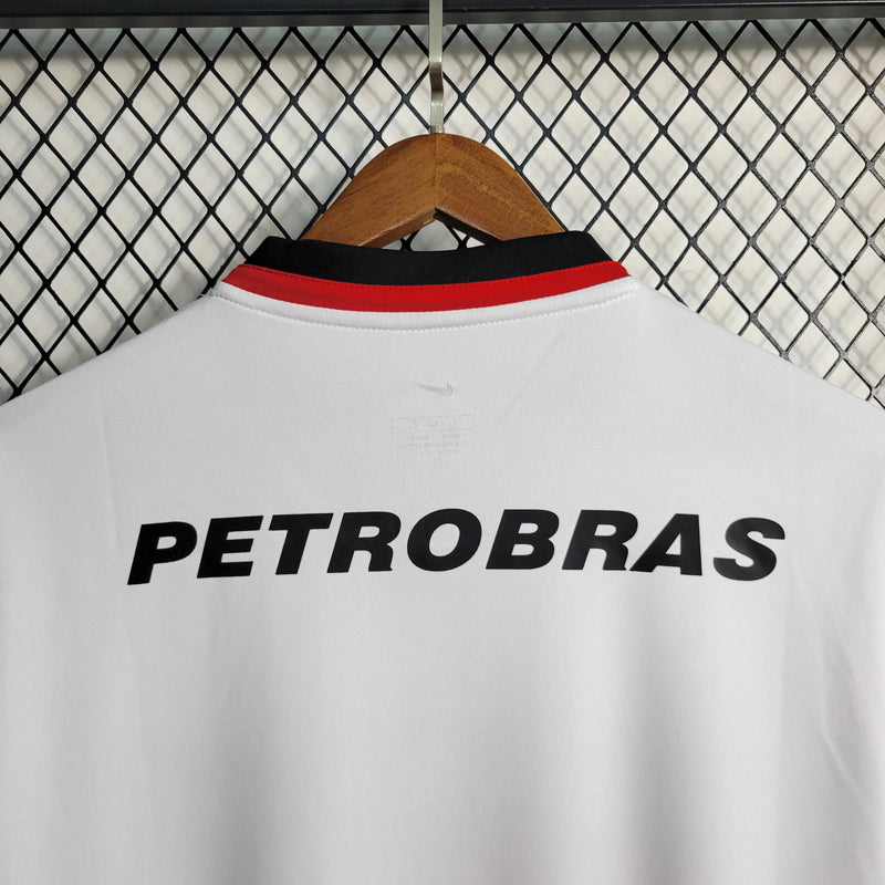 Camisa Flamengo Retrô Away 2001 - Torcedor Masculina Branca LUBRAX - Camisa de Time Oficial - Buyit