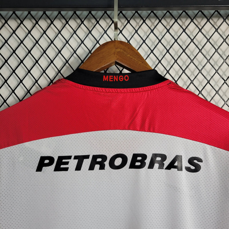 Camisa Flamengo Retrô Away 2008/09 - Torcedor Masculina Branca LUBRAX - Camisa de Time Oficial - Buyit