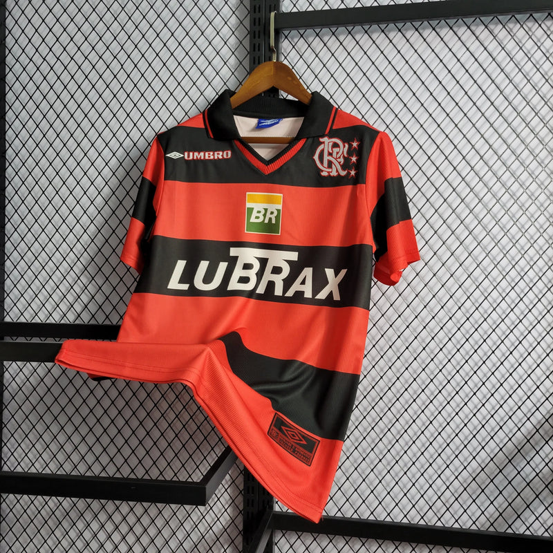 Camisa Flamengo Retrô Home 1999 - Torcedor Masculina LUBRAX - Camisa de Time Oficial - Buyit