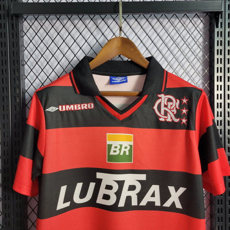 Camisa Flamengo Retrô Home 1999 - Torcedor Masculina LUBRAX - Camisa de Time Oficial - Buyit