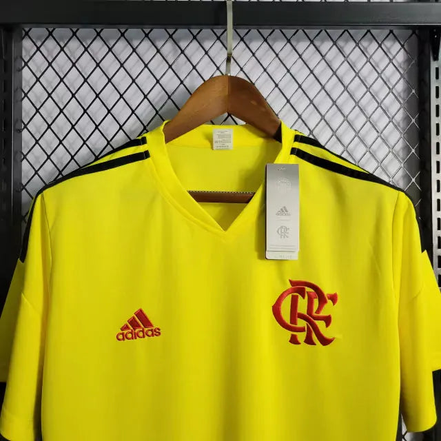 Camisa Flamengo Treino 22/23 - Torcedor Masculina Amarela - Camisa de Time Oficial - Buyit