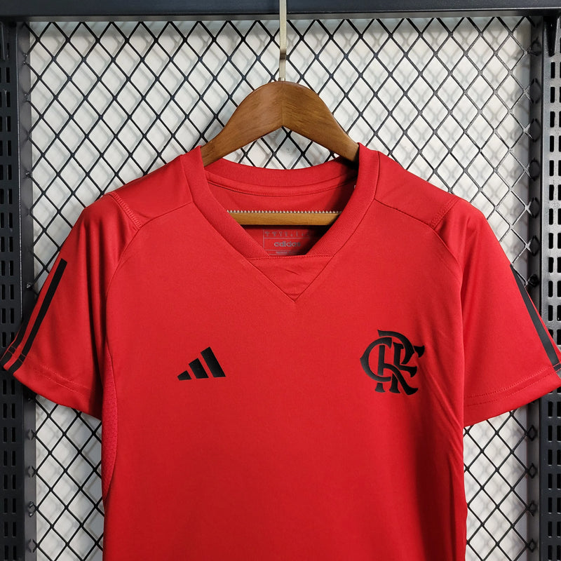 Camisa Flamengo Treino 23/24 - Torcedor Feminina Vermelha - Camisa de Time Oficial - Buyit