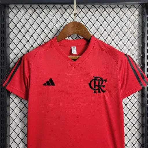 Camisa Flamengo Treino 23/24 - Torcedor Infantil Vermelha - Camisa de Time Oficial - Buyit