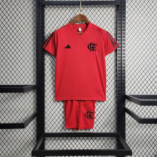 Camisa Flamengo Treino 23/24 - Torcedor Infantil Vermelha - Camisa de Time Oficial - Buyit