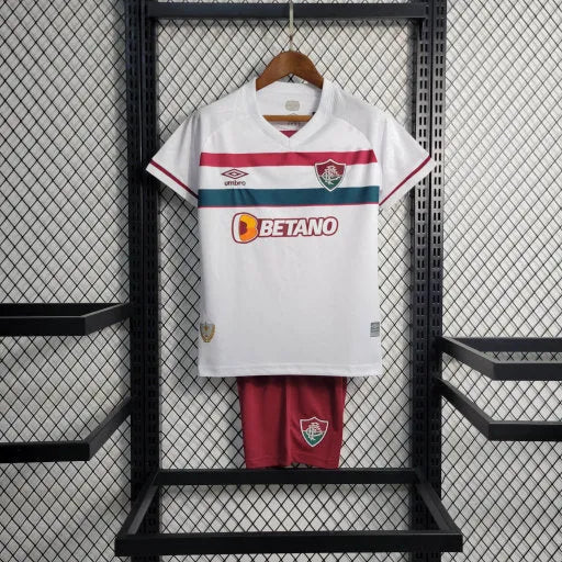 Camisa Fluminense Away 23/24 - Torcedor Infantil Branca - Camisa de Time Oficial - Buyit