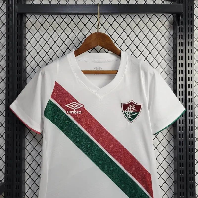 Camisa Fluminense Away 24/25 - Torcedor Feminina Branca - Camisa de Time Oficial - Buyit