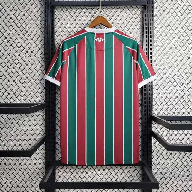 Camisa Fluminense Home 23/24 - Torcedor Masculina + Patches Libertadores - Camisa de Time Oficial - Buyit