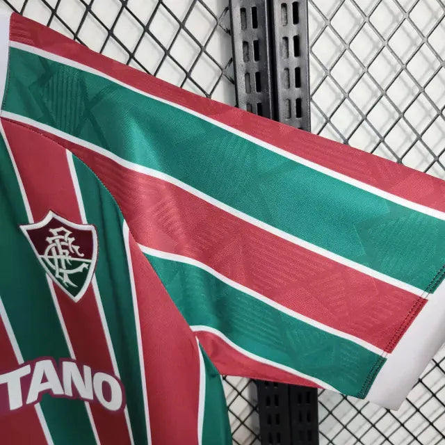 Camisa Fluminense Home 23/24 - Torcedor Masculina + Patches Libertadores - Camisa de Time Oficial - Buyit