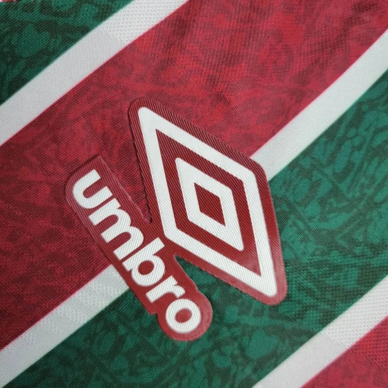 Camisa Fluminense Home 24/25 - Torcedor Masculina + Patches Libertadores + Patrocínio - Camisa de Time Oficial - Buyit