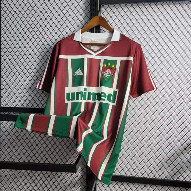 Camisa Fluminense Retrô Home 02/03 - Torcedor Masculina - Camisa de Time Oficial - Buyit