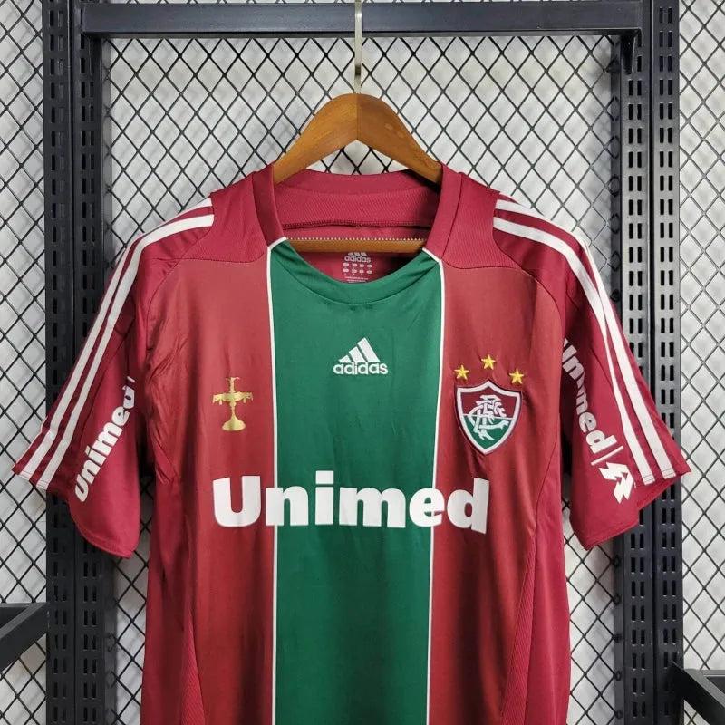 Camisa Fluminense Retrô Home 2010 - Torcedor Masculina Vermelha e Verde - Camisa de Time Oficial - Buyit