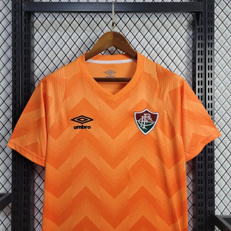 Camisa Fluminense Treino 24/25 - Torcedor Masculina Laranja - Camisa de Time Oficial - Buyit