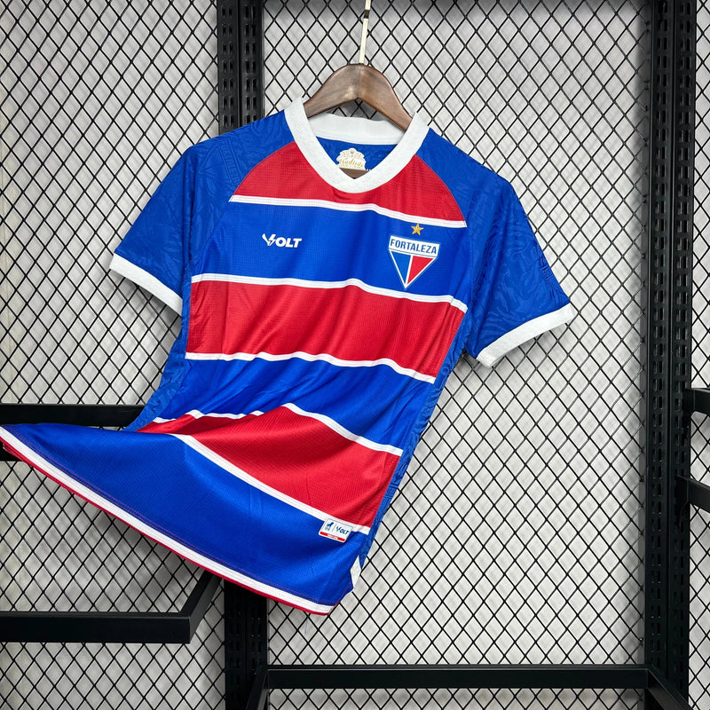 Camisa Fortaleza Home 24/25 - Torcedor Masculina Vermelha e Azul - Camisa de Time Oficial - Buyit