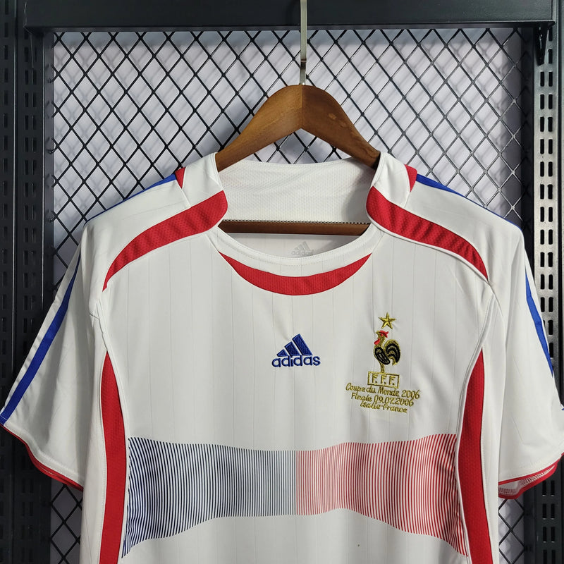 Camisa França Retrô 2006 - Torcedor Masculina Branca - Camisa de Time Oficial - Buyit