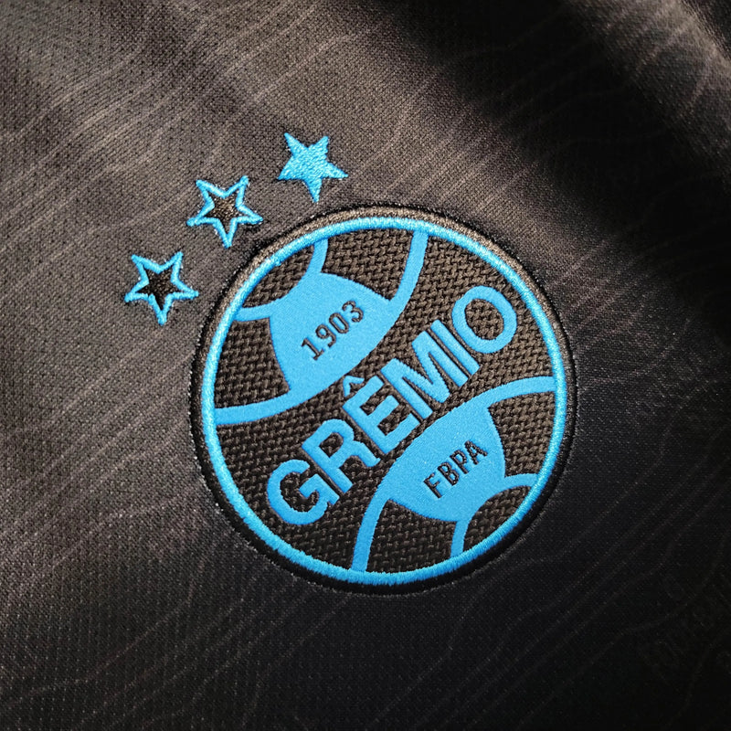 Camisa Grêmio Away II 23/24 - Torcedor Feminina Preta e Azul - Camisa de Time Oficial - Buyit