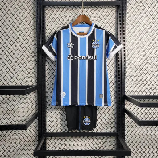 Camisa Grêmio Home 23/24 - Torcedor Infantil Azul - Camisa de Time Oficial - Buyit