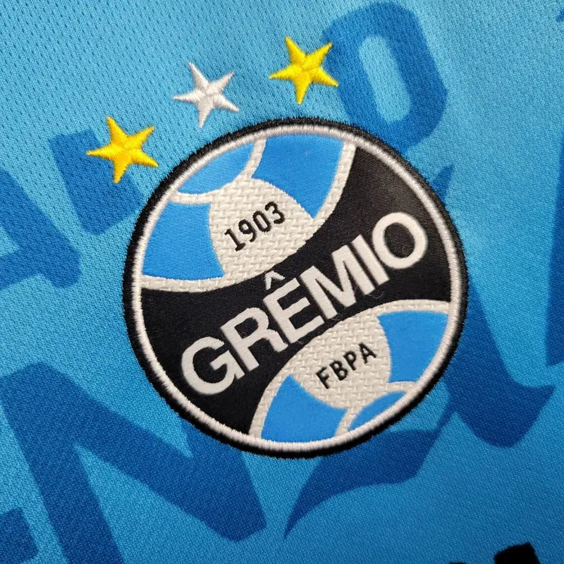 Camisa Grêmio Treino 24/25 - Torcedor Masculina Azul - Grêmio, eu te dou a vida 1903 - Camisa de Time Oficial - Buyit