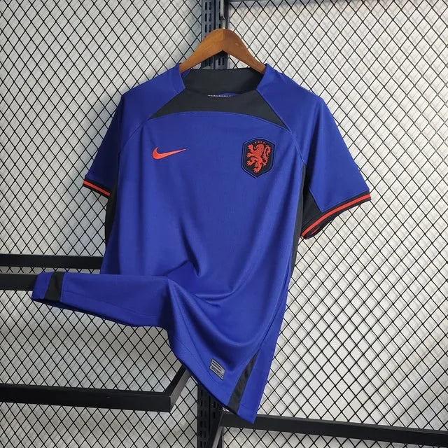 Camisa Holanda Away 22/23 - Torcedor Masculina Azul - Camisa de Time Oficial - Buyit