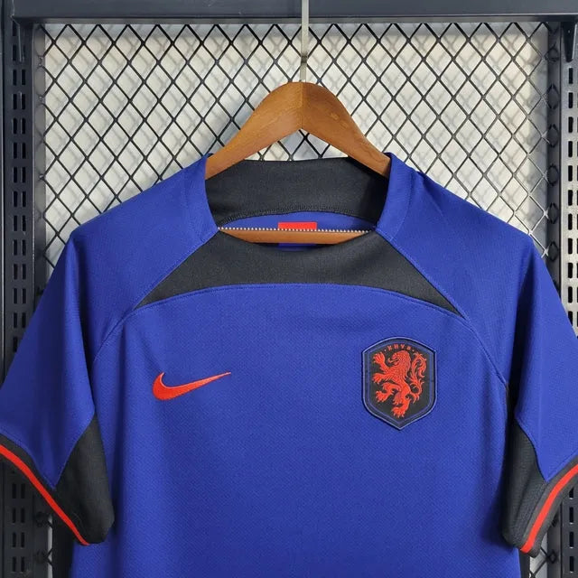 Camisa Holanda Away 22/23 - Torcedor Masculina Azul - Camisa de Time Oficial - Buyit