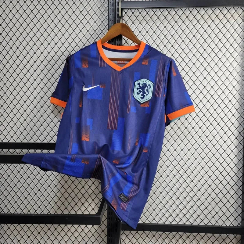 Camisa Holanda Away 24/25 - Torcedor Masculina Azul - Camisa de Time Oficial - Buyit