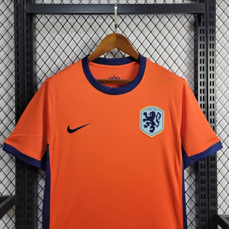 Camisa Holanda Home 24/25 - Torcedor Masculina Laranja - Camisa de Time Oficial - Buyit