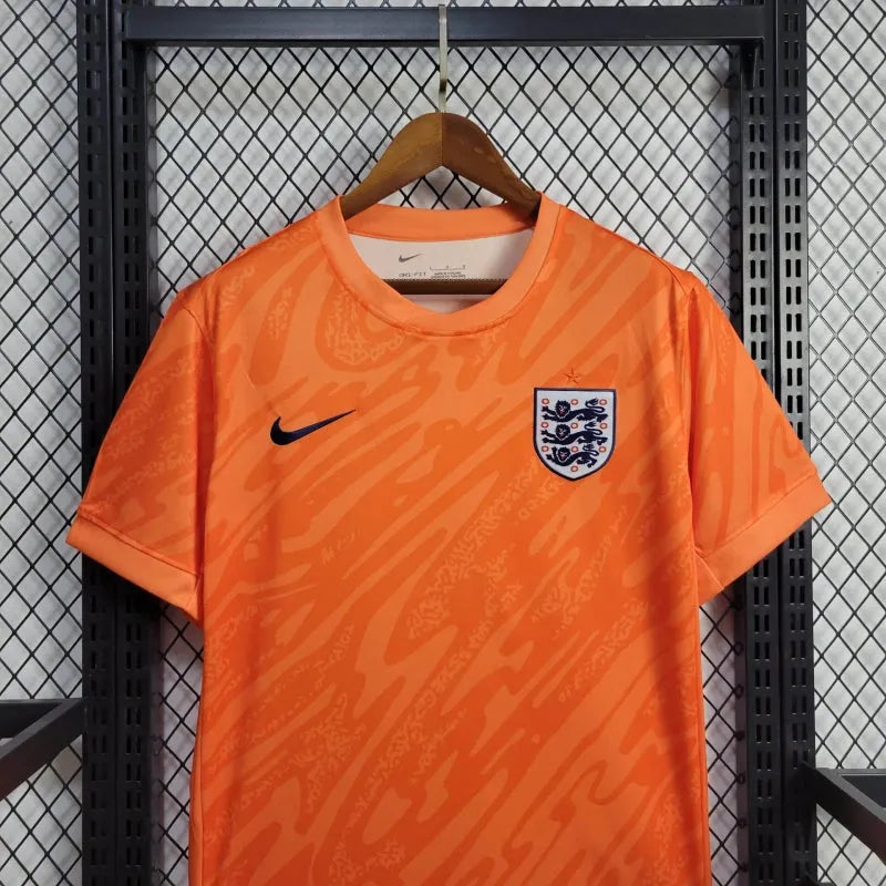 Camisa Inglaterra Goleiro 24/25 - Torcedor Masculina Laranja - Camisa de Time Oficial - Buyit