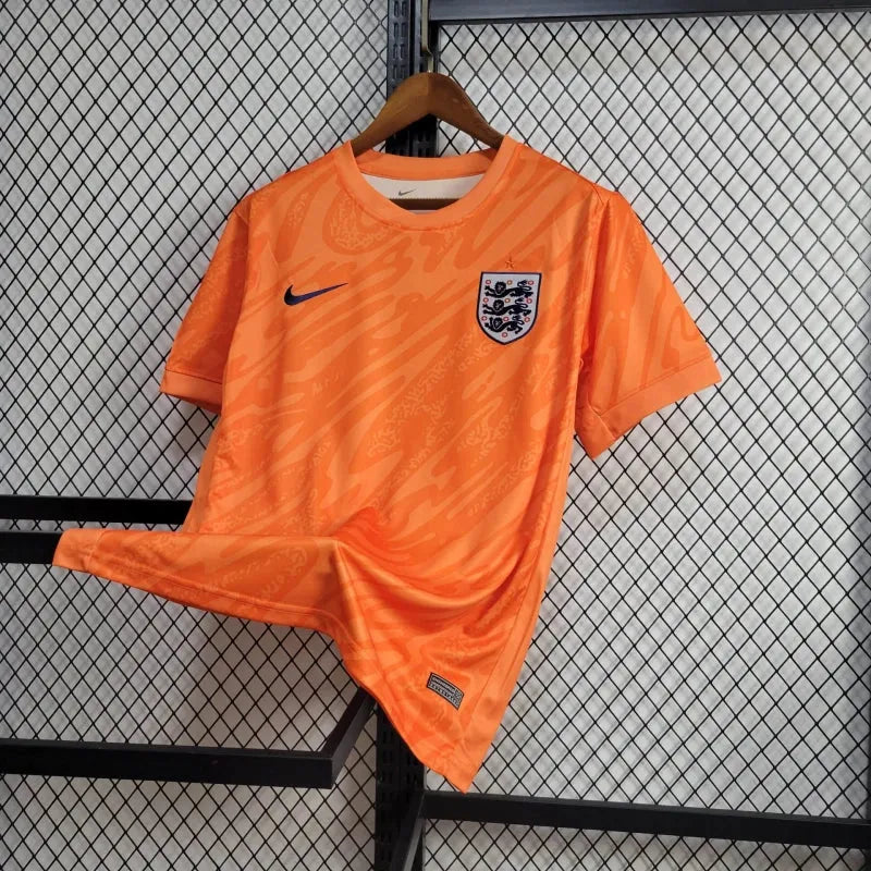 Camisa Inglaterra Goleiro 24/25 - Torcedor Masculina Laranja - Camisa de Time Oficial - Buyit