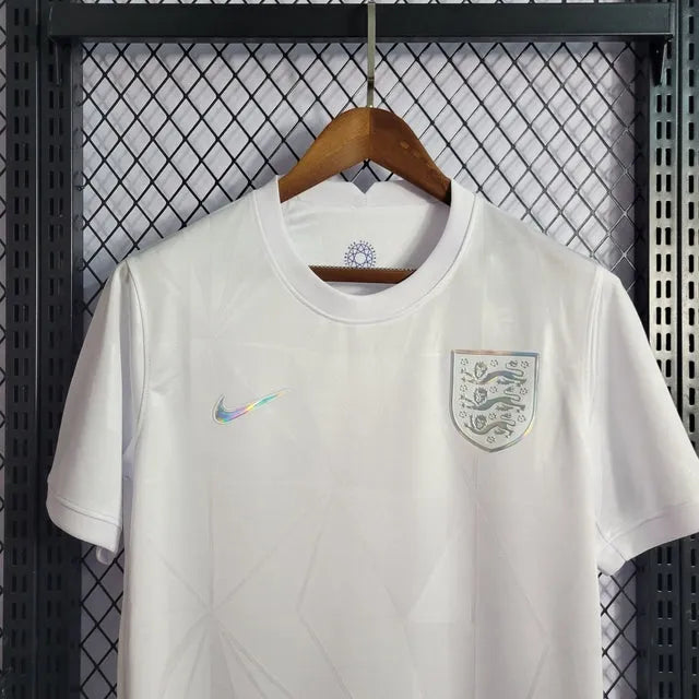 Camisa Inglaterra Home 22/23 - Torcedor Masculina Branca Refletiva - Camisa de Time Oficial - Buyit