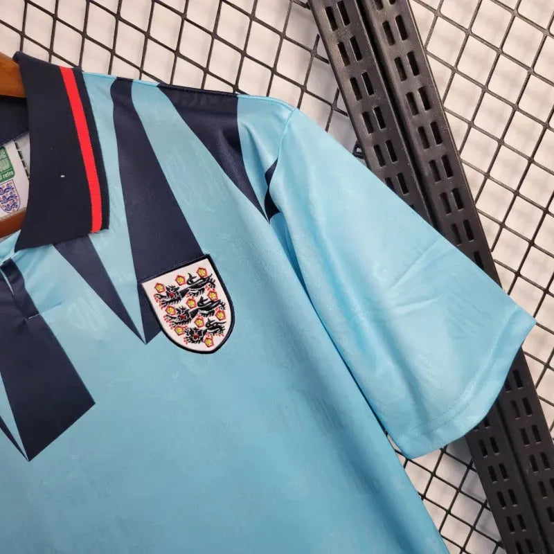 Camisa Inglaterra Retrô Away II 1992 - Torcedor Masculina Azul - Camisa de Time Oficial - Buyit