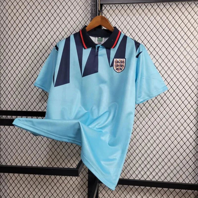 Camisa Inglaterra Retrô Away II 1992 - Torcedor Masculina Azul - Camisa de Time Oficial - Buyit