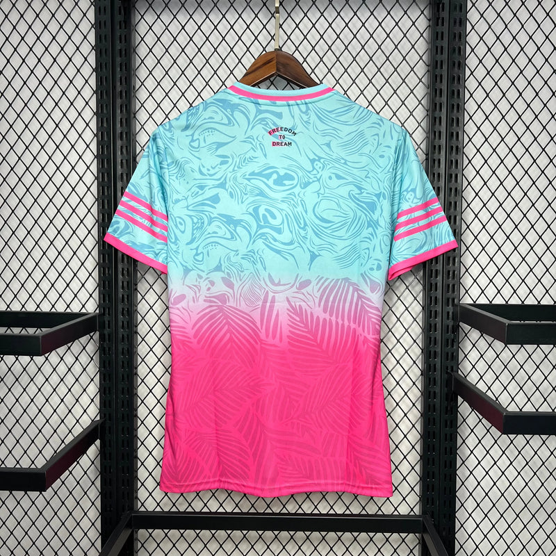 Camisa Inter Miami Edição Especial 24/25 - Torcedor Masculina Azul e Rosa - Camisa de Time Oficial - Buyit