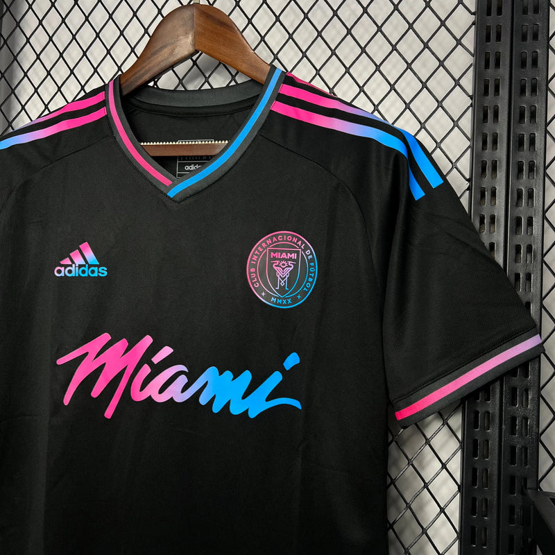 Camisa Inter Miami Edição Especial 24/25 - Torcedor Masculina Preta - Camisa de Time Oficial - Buyit