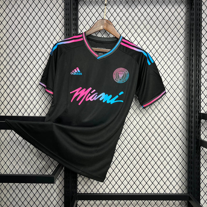 Camisa Inter Miami Edição Especial 24/25 - Torcedor Masculina Preta - Camisa de Time Oficial - Buyit